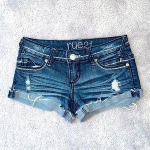 Jean Booty Shorts